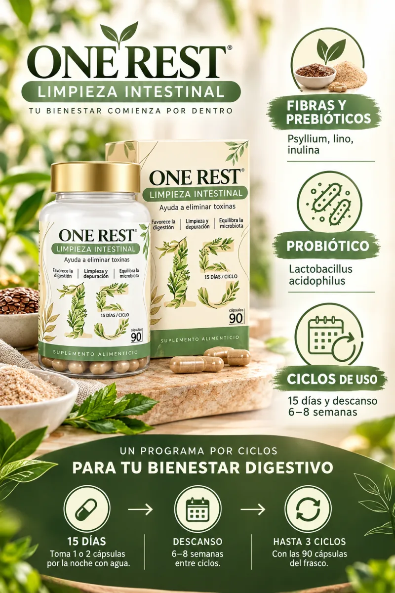 ONE REST - LIMPIEZA INTESTINAL · Características