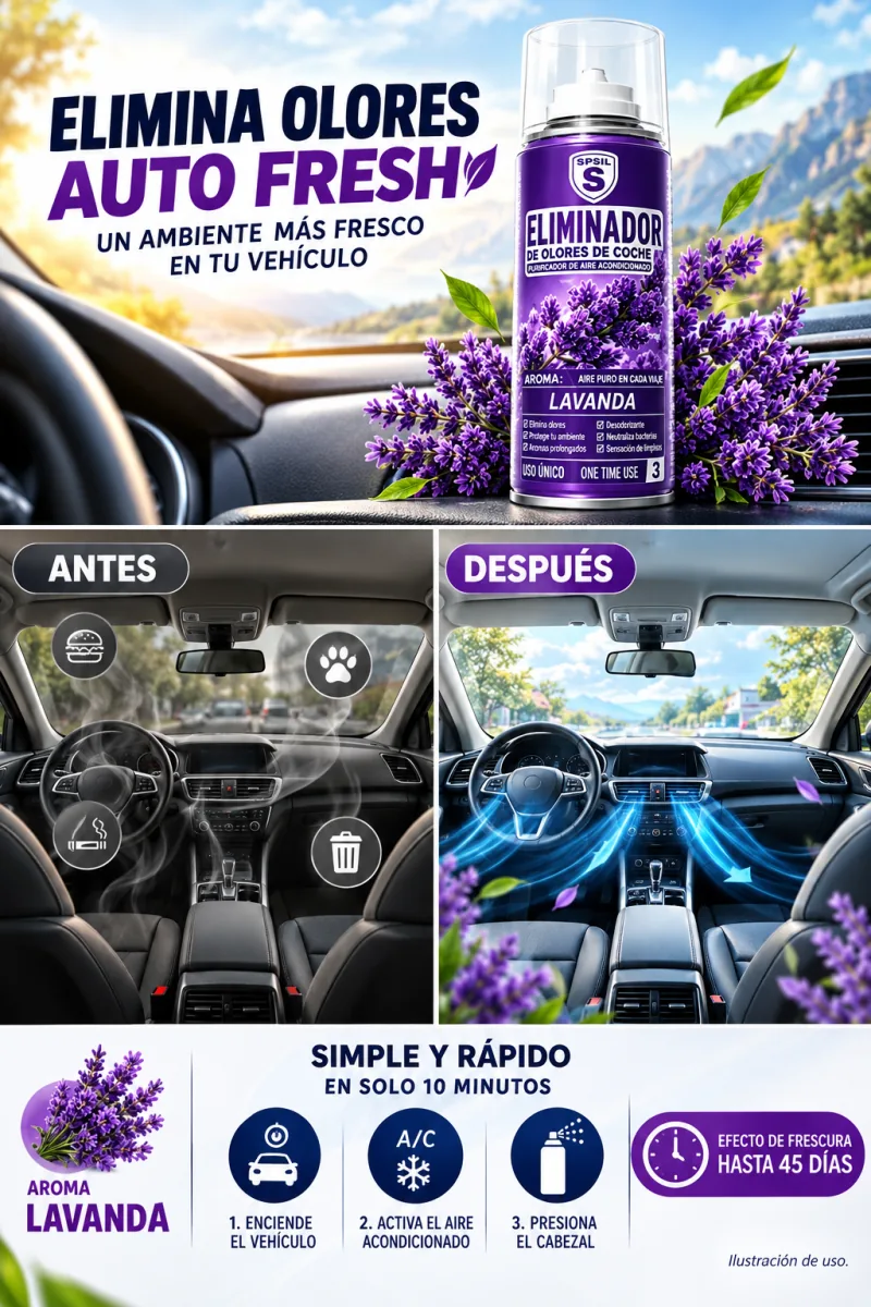 Comparación ilustrativa del uso del producto