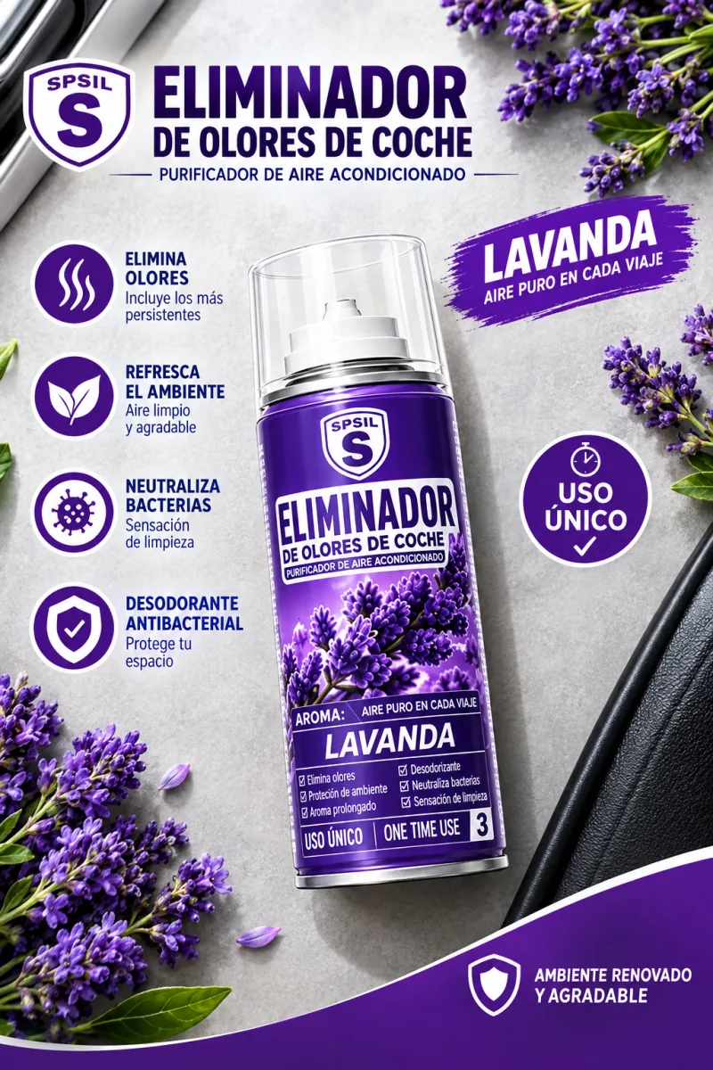 ELIMINADOR DE OLORES AUTO FRESH · Contenido del paquete