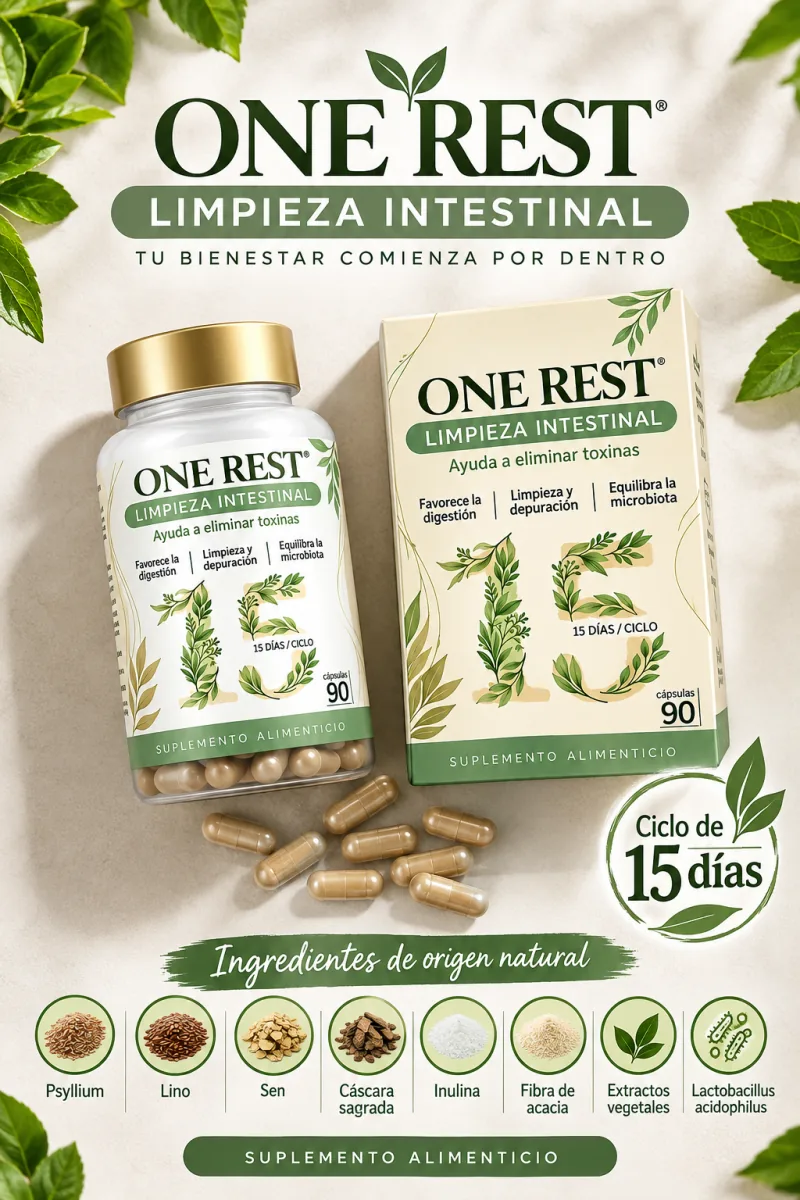 ONE REST - LIMPIEZA INTESTINAL · Contenido del paquete