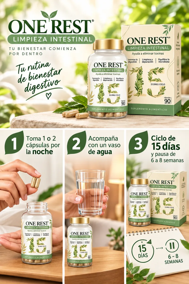 ONE REST - LIMPIEZA INTESTINAL · Modo de uso